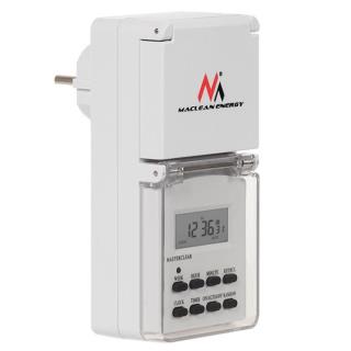 Timer cyfrowy Maclean MCE08 zewnętrzny 10 programów funkcja losowa 3600W max 156 programów