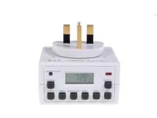 Timer cyfrowy Maclean MCE30GB 10 programów CD funkcja random 3600W czasomierz programator cyfrowy max. 156 programów (brytyjski)