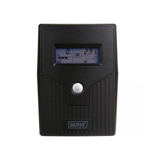 Zasilacz awaryjny UPS DIGITUS Line-Ineractive LCD BASIC, 600VA/360W, 1x12V/7Ah, AVR, 2x Schuko CEE 7/3