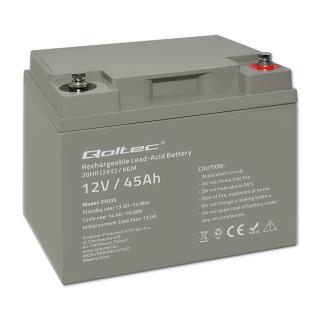 Akumulator AGM Qoltec 12V | 45Ah