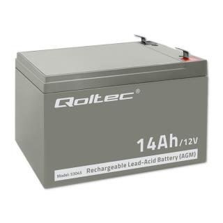 Akumulator AGM Qoltec 12V | 14Ah