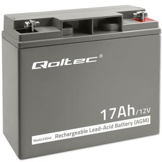 Akumulator AGM Qoltec 12V | 17Ah