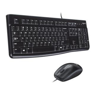 Zestaw przewodowy klawiatura + mysz Logitech Desktop MK120 N US czarny