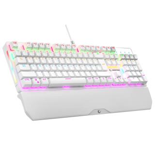 Klawiatura przewodowa Rampage KB-R86 gamingowa mechaniczna UMBRA Blue Switch biała