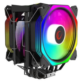 Chłodzenie CPU Rampage OCTAGONC60-BLACK LGA1700/AM5 1800RPM 2x 120mm ARGB PWM 