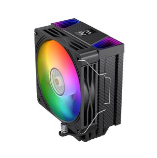 Chłodzenie CPU Rampage OCTAGONC70-BLACK LGA1700/AM5 LCD wentylator infinity 120mm ARGB czarny PWM 